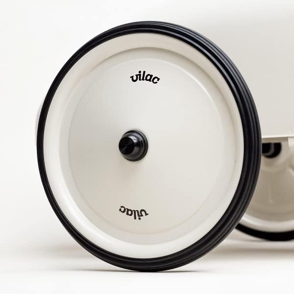 Porteur en métal, Vintage blanc crème