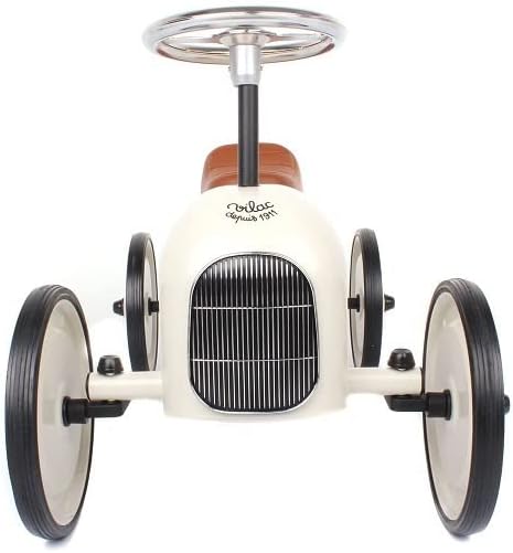 Porteur en métal, Vintage blanc crème