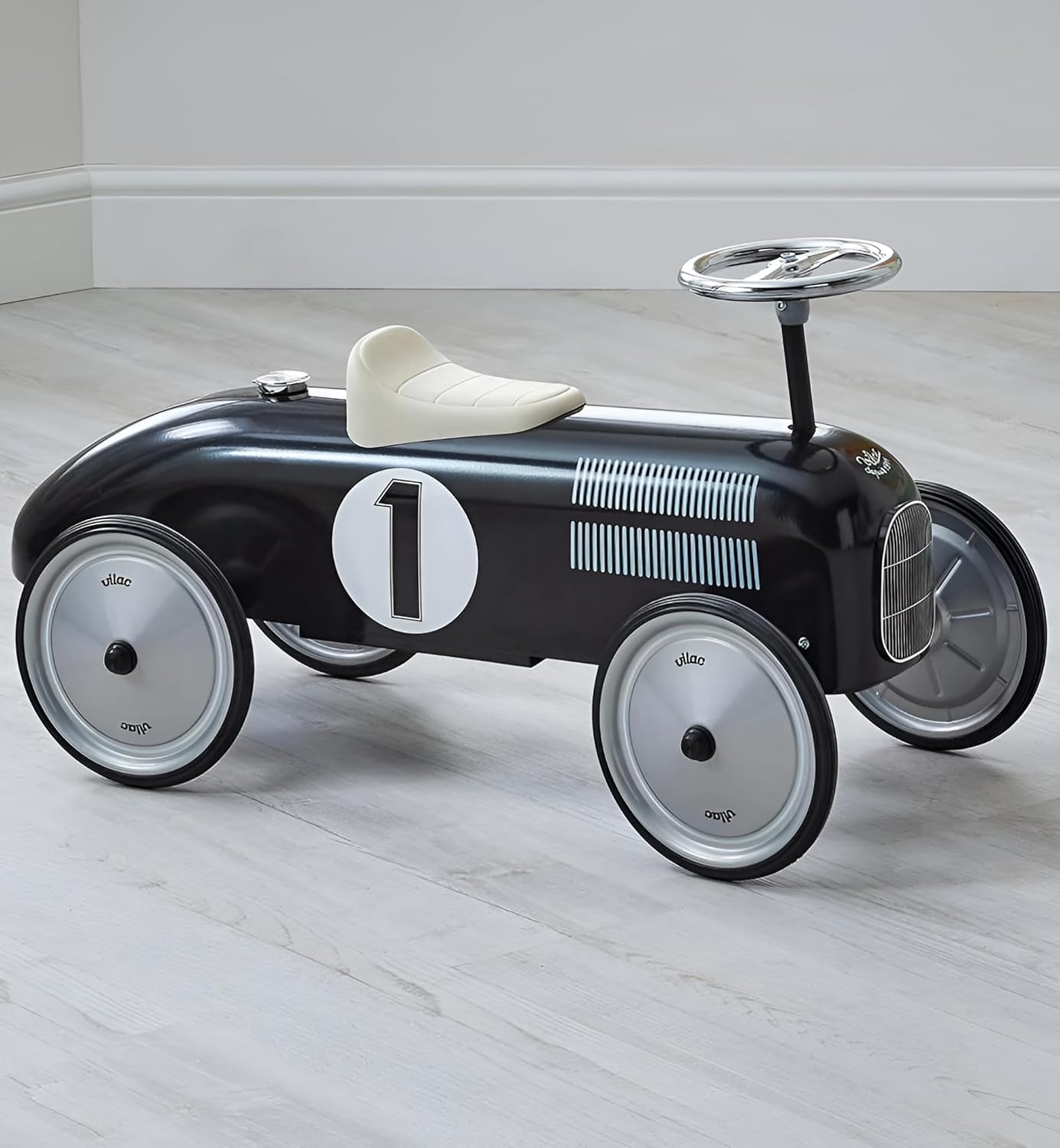Porteur en métal, Vintage noir