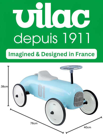 Porteur en métal, Vintage aqua