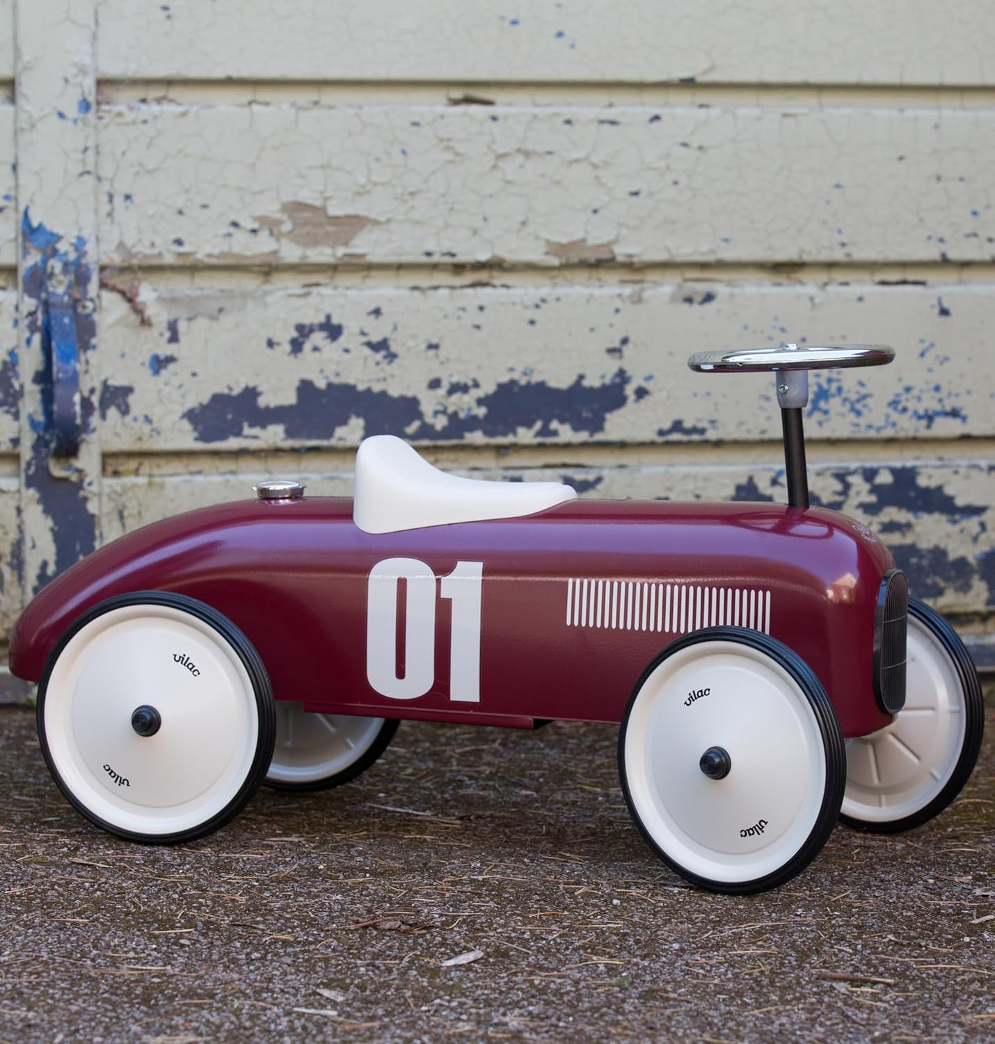 Porteur en métal, Vintage bordeaux