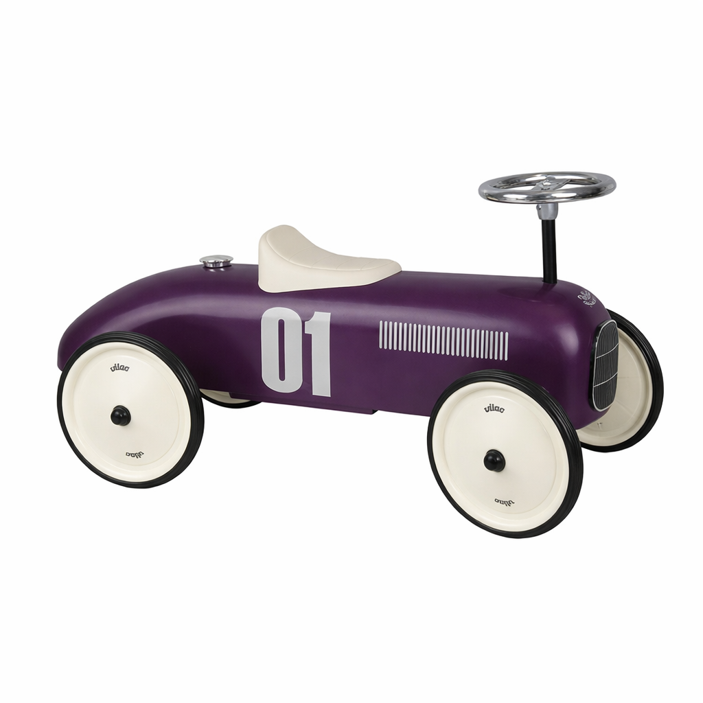 Porteur en métal, Vintage aubergine