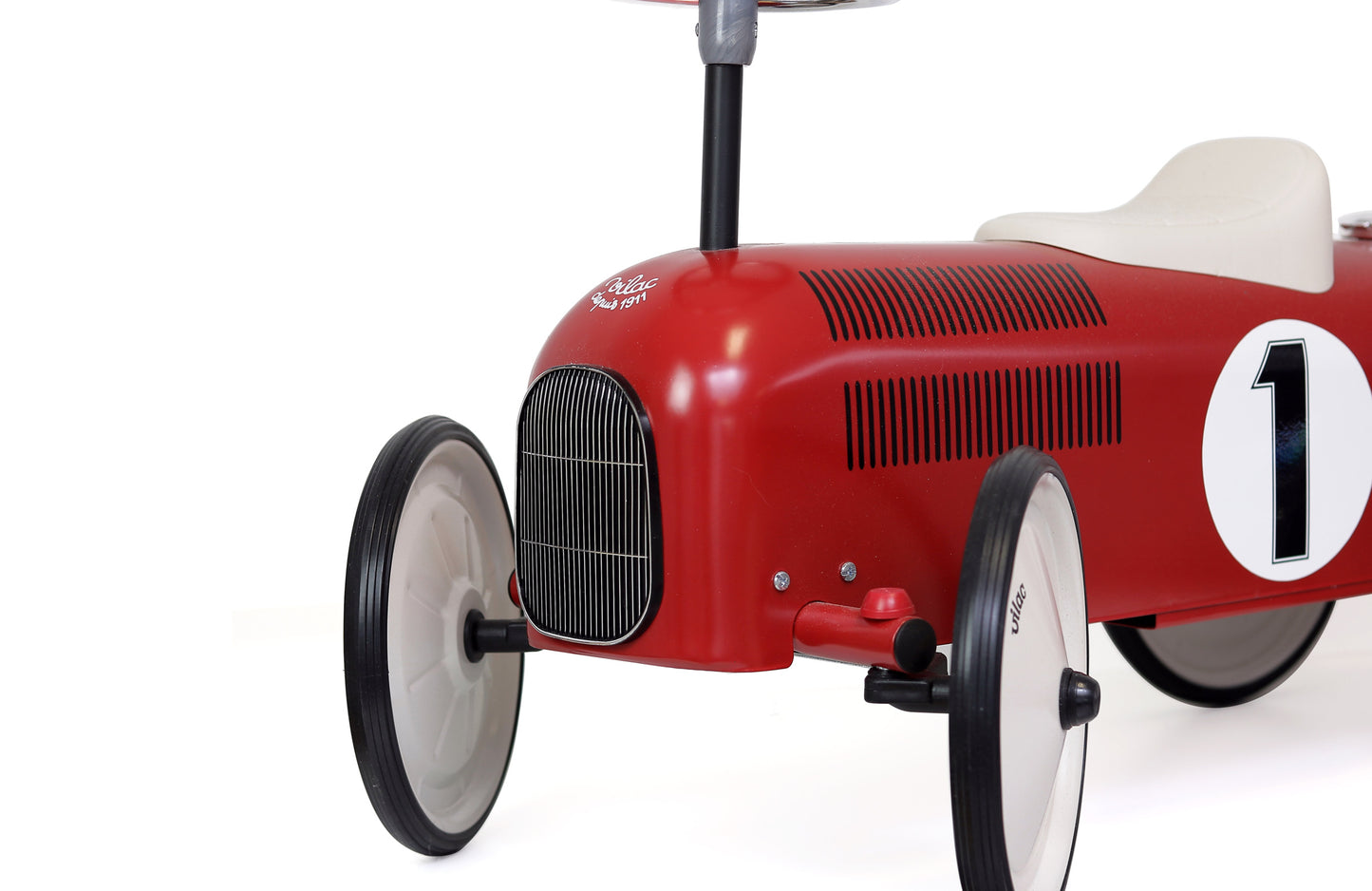 Porteur en métal, Vintage Rouge & Blanc crème