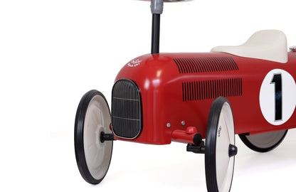 Porteur en métal, Vintage Rouge & Blanc crème