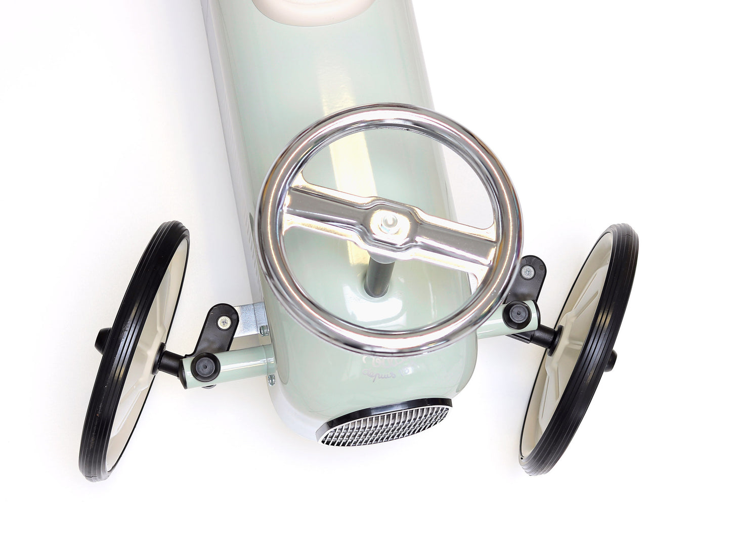 Porteur en métal, Vintage Vert Sauge