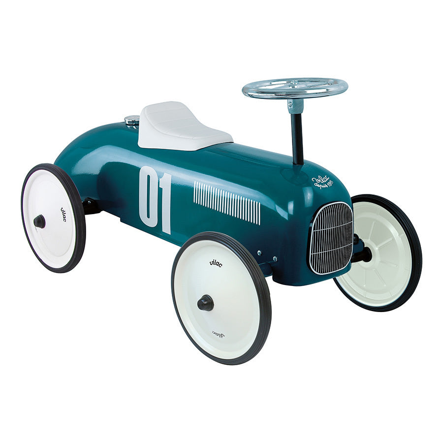 Porteur en métal, Vintage bleu pétrole