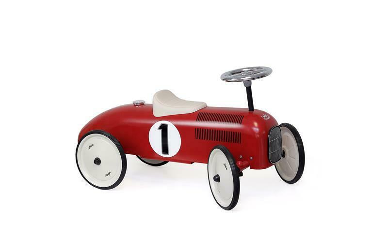 Porteur en métal, Vintage Rouge & Blanc crème